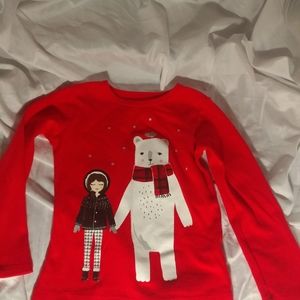 Carter's Red Long sleeved shirt